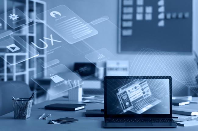 Homme débordé face à la complexité de la communication digitale avec de nombreux prestataires